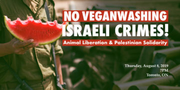 No Veganwashing Israeli Crimes!